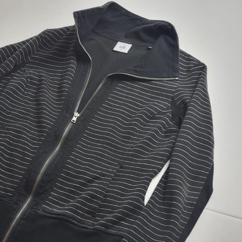 Cabi Striped Full Zip Jacket - Picture 8 of 8